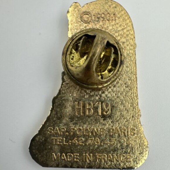 VTG Eiffel Tower Paris France Sap Polyne Souvenir Fashion Lapel Pin HB19 1990.1 - Picture 4 of 6